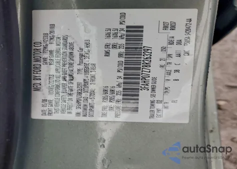 2008 Ford Fusion Se z USA, uszkodzony, nr VIN 3FAHP07Z78R263297